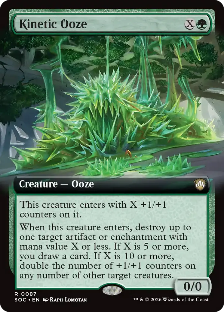 Kinetic Ooze (Extended Art) [Secrets Of Strixhaven Commander] 1