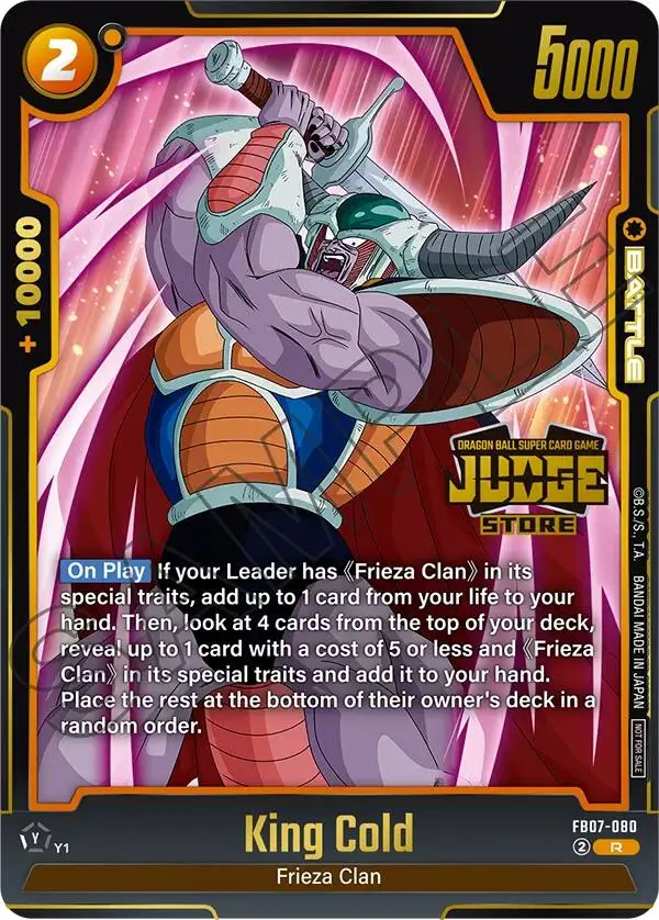 King Cold (Judge Pack (Store Judge) 05) [Fusion World Tournament Cards] 1