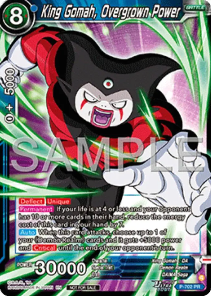 King Gomah, Overgrown Power (Ultra-Bout Series Tournament Pack Vol.13) (P-702) [Tournament Promotion Cards] 1