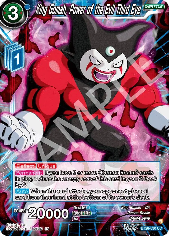 King Gomah, Power Of The Evil Third Eye (Bt28-030) [Prismatic Clash] 1