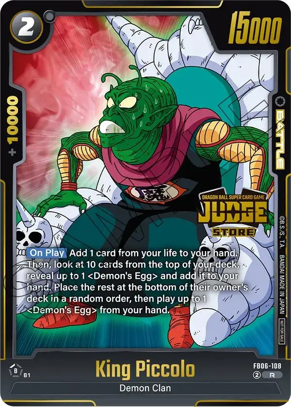 King Piccolo (Judge Pack 04 - Store Judge) [Fusion World Tournament Cards] 1