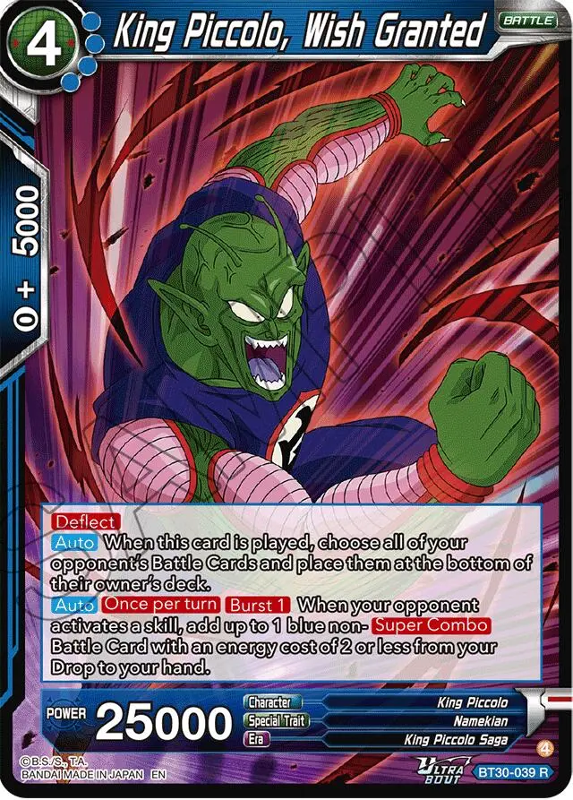 King Piccolo, Wish Granted (Bt30-039) [Three Glorious Fighters] 1