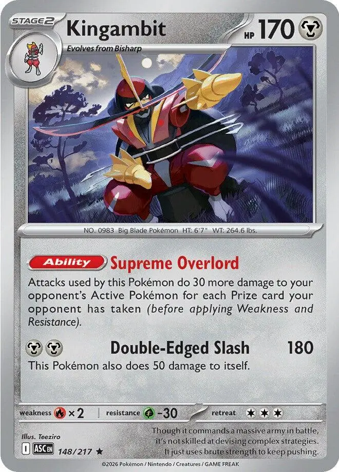 Kingambit (148/217) [Mega Evolution: Ascended Heroes] 1