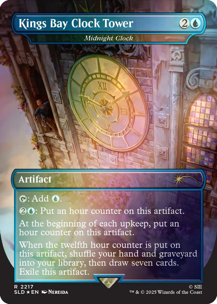 Kings Bay Clock Tower - Midnight Clock (Rainbow Foil) [Secret Lair Drop Series] 1