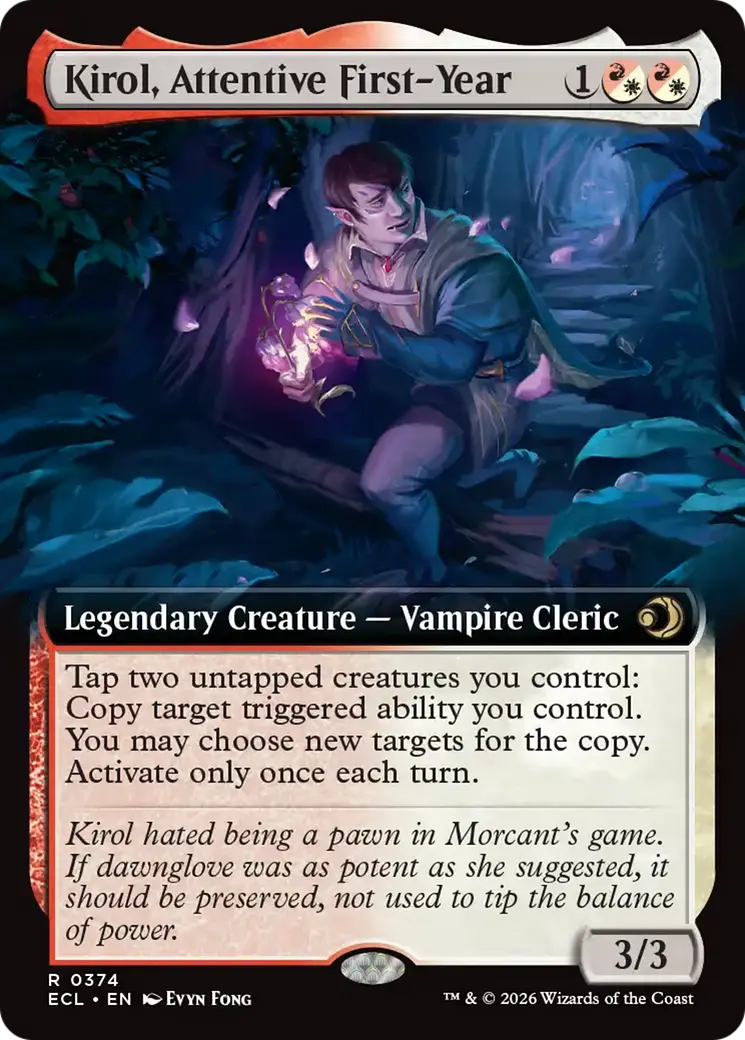 Kirol, Attentive First-Year (Extended Art) [Lorwyn Eclipsed] 1