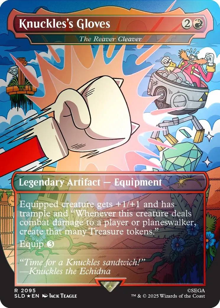 Knuckles's Gloves - The Reaver Cleaver (Rainbow Foil) [Secret Lair Drop Series] 1