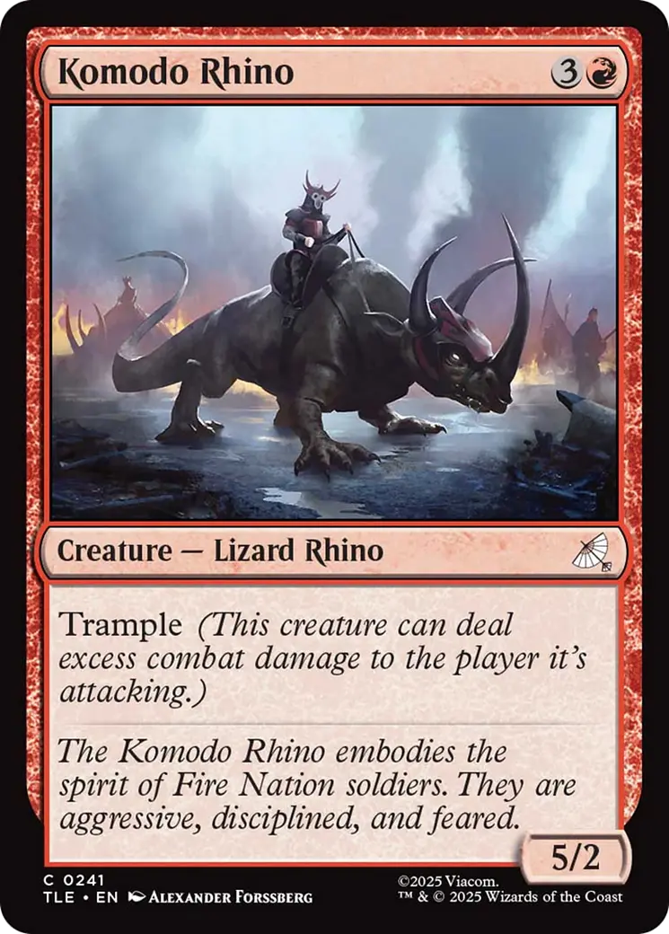 Komodo Rhino [Avatar: The Last Airbender: Eternal-Legal] 1