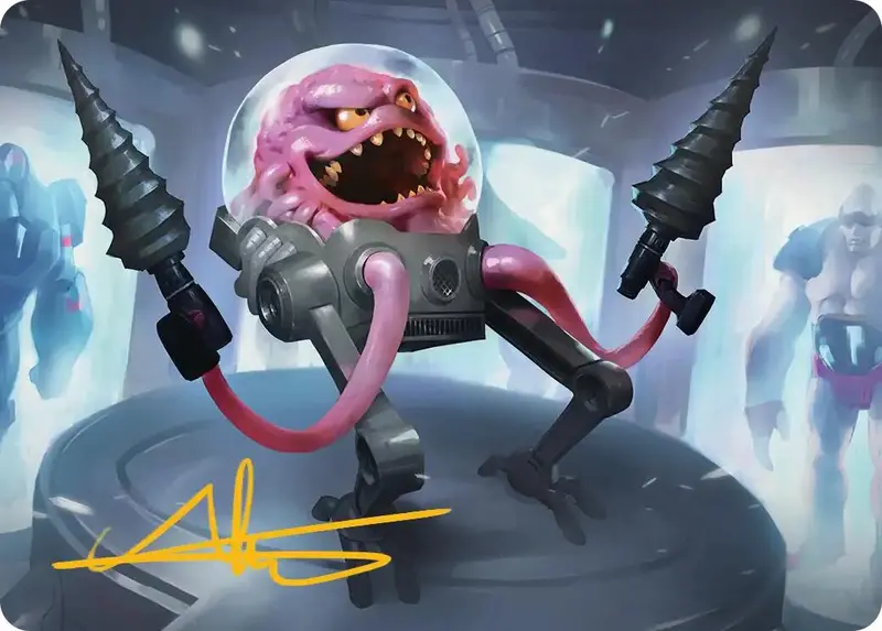 Krang, Master Mind Art Card (4/54) (Gold-Stamped Signature) [Teenage Mutant Ninja Turtles Art Series] 1