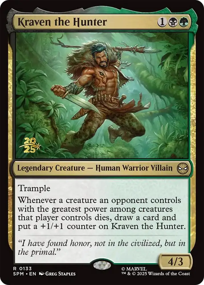 Kraven The Hunter [Marvel's Spider-Man Prerelease Promos] 1
