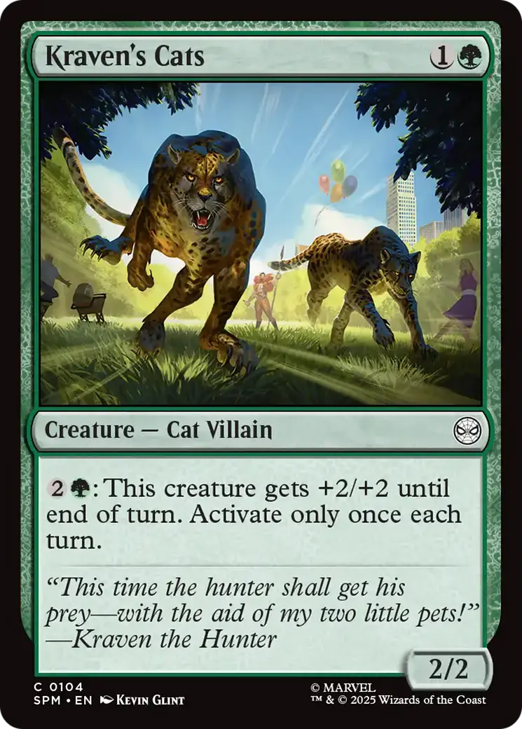 Kraven's Cats [Marvel's Spider-Man] 1