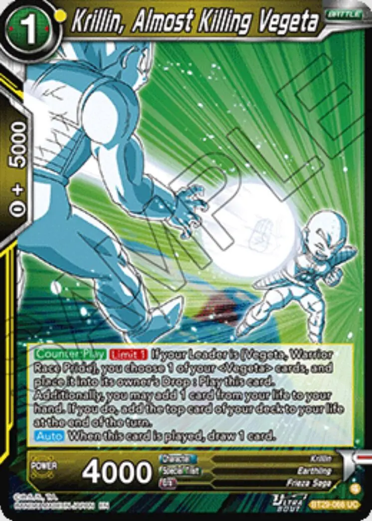 Krillin, Almost Killing Vegeta (Bt29-066) [Fearsome Rivals] 1