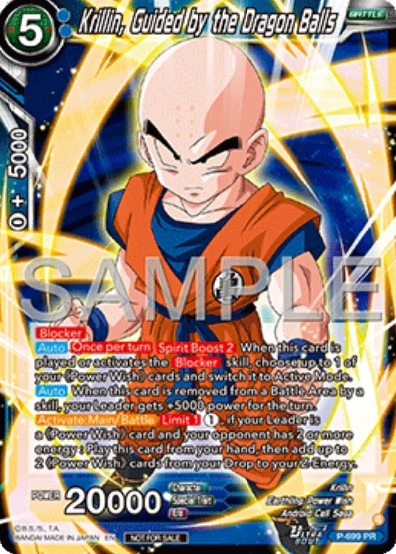 Krillin, Guided By The Dragon Balls (Ultra-Bout Series Tournament Pack Vol.13) (P-699) [Tournament Promotion Cards] 1