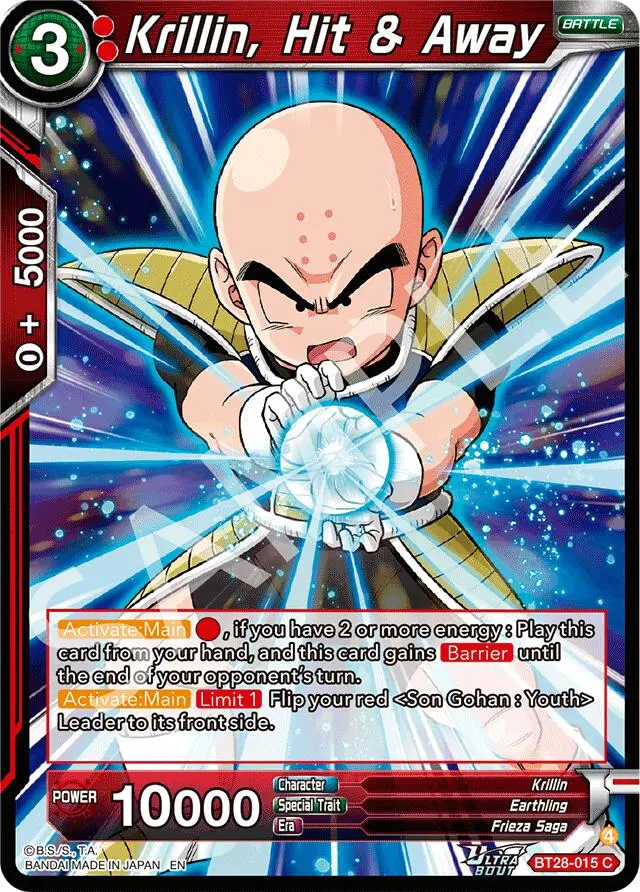 Krillin, Hit & Away (Bt28-015) [Prismatic Clash] 1