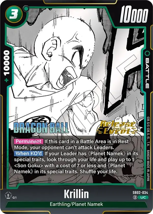 Krillin (Sb02-034) [Manga Booster 02 Release Event Cards] 1