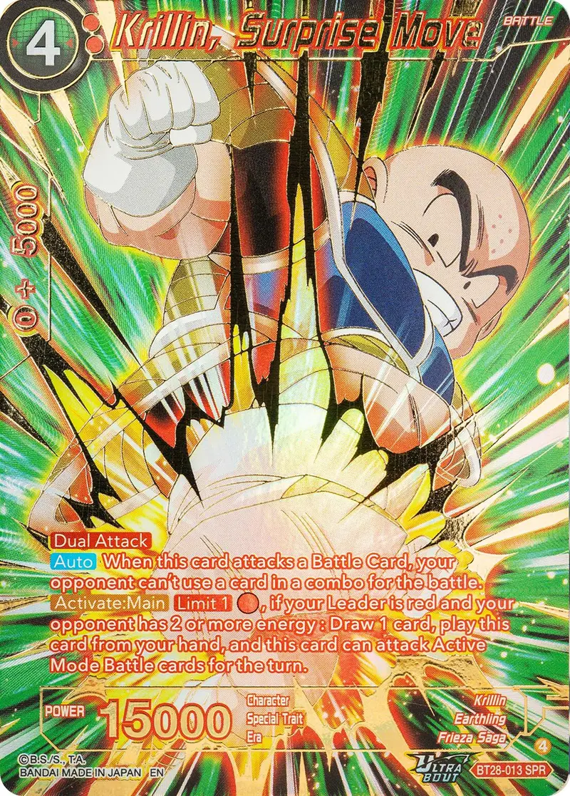 Krillin, Surprise Move (Bt28-013) [Prismatic Clash] 1