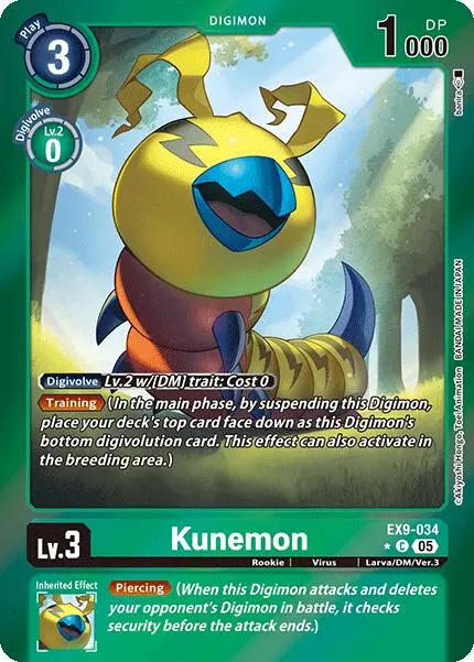 Kunemon [Ex9-034] (Limited Foil) [Versus Monsters] 1