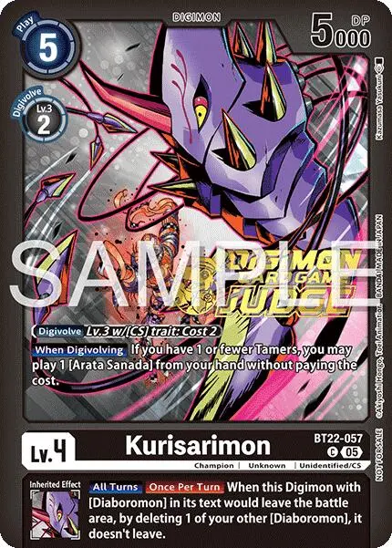 Kurisarimon [Bt22-057] (Judge Pack 2025 Wave 2) [Cyber Eden] 1