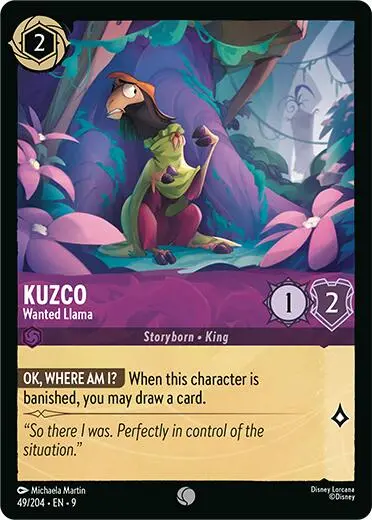 Kuzco - Wanted Llama (49/204) [Fabled] 1