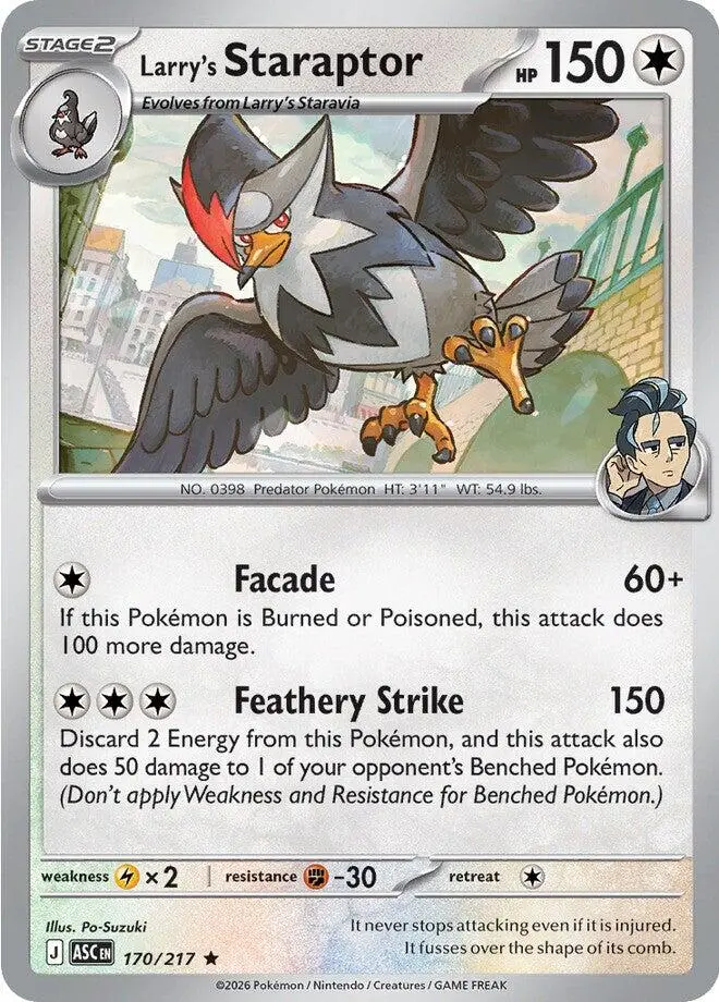 Larry's Staraptor (170/217) [Mega Evolution: Ascended Heroes] 1