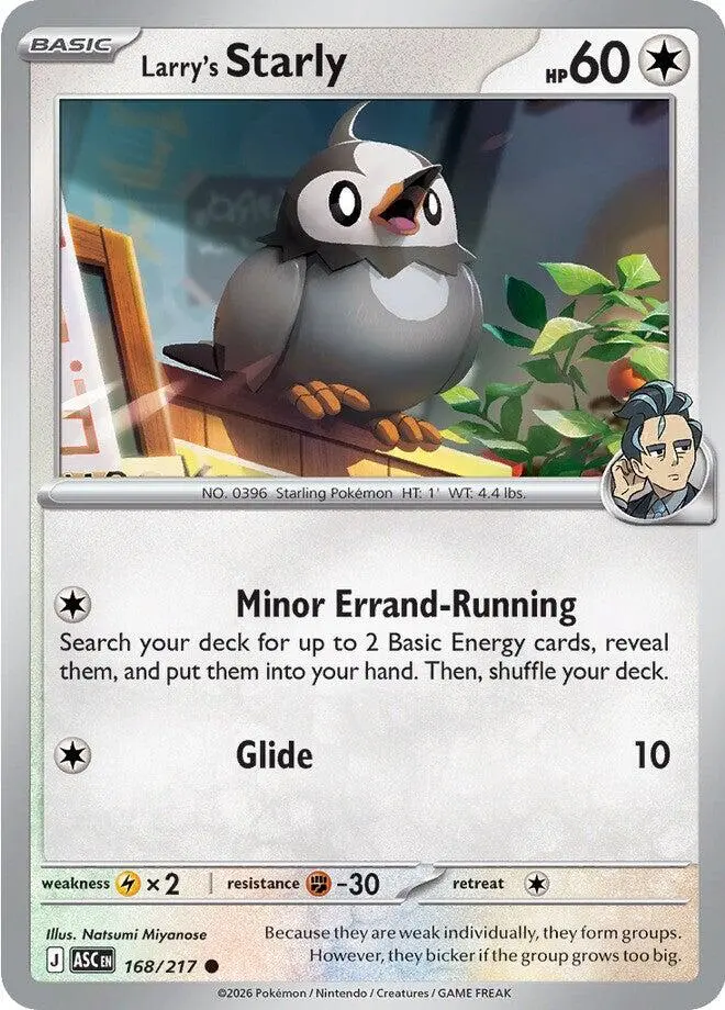 Larry's Starly (168/217) [Mega Evolution: Ascended Heroes] 1