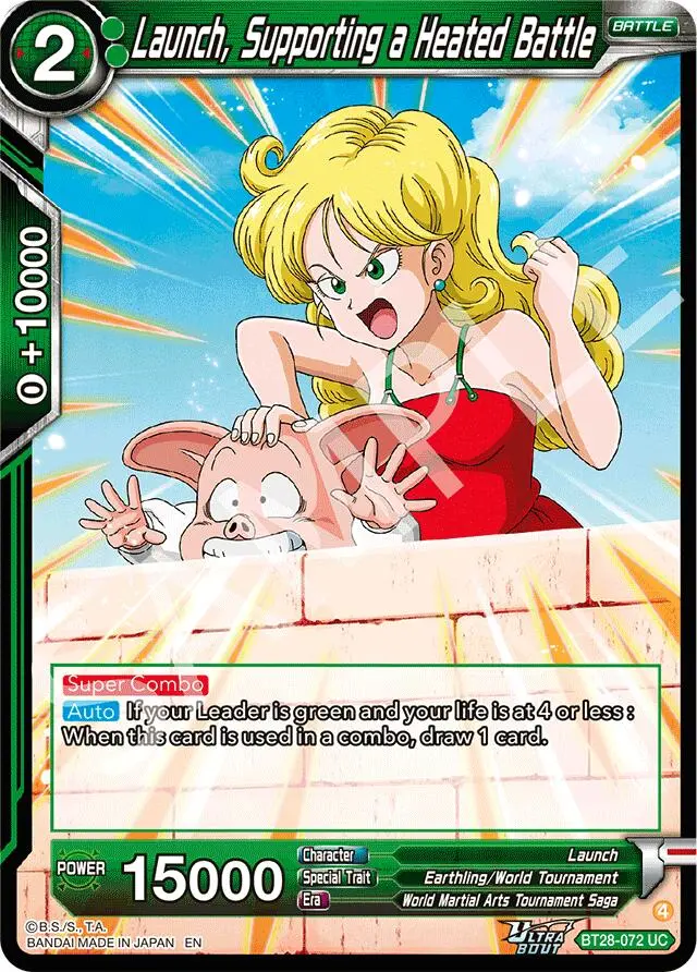 Launch, Supporting A Heated Battle (Bt28-072) [Prismatic Clash] 1