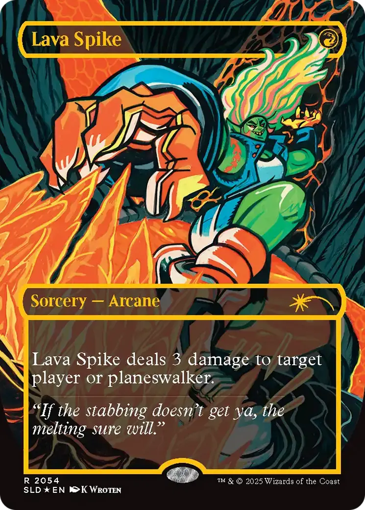 Lava Spike (2054) (Raised Foil) [Secret Lair Drop Series] 1