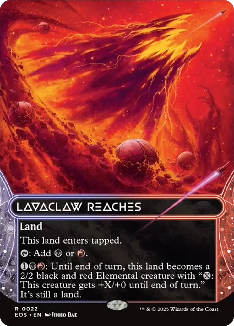 Lavaclaw Reaches (0022) (Borderless) [Edge Of Eternities: Stellar Sights] 1