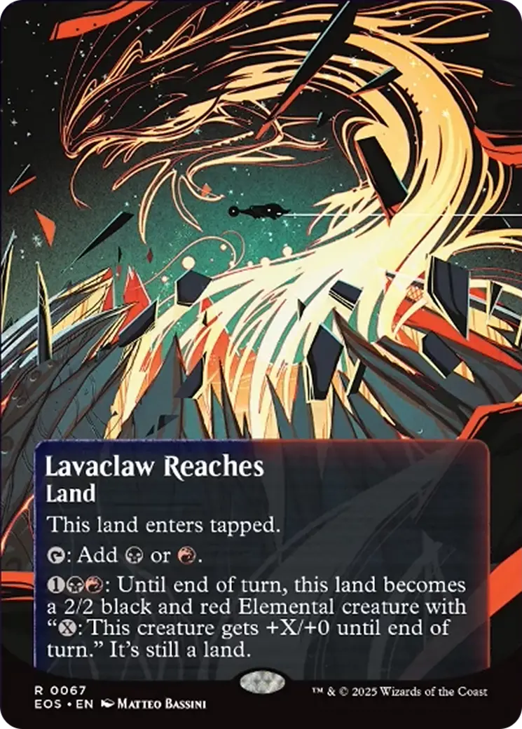 Lavaclaw Reaches (0067) (Borderless) [Edge Of Eternities: Stellar Sights] 1