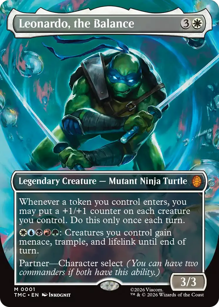 Leonardo, The Balance (Borderless) [Teenage Mutant Ninja Turtles Commander] 1