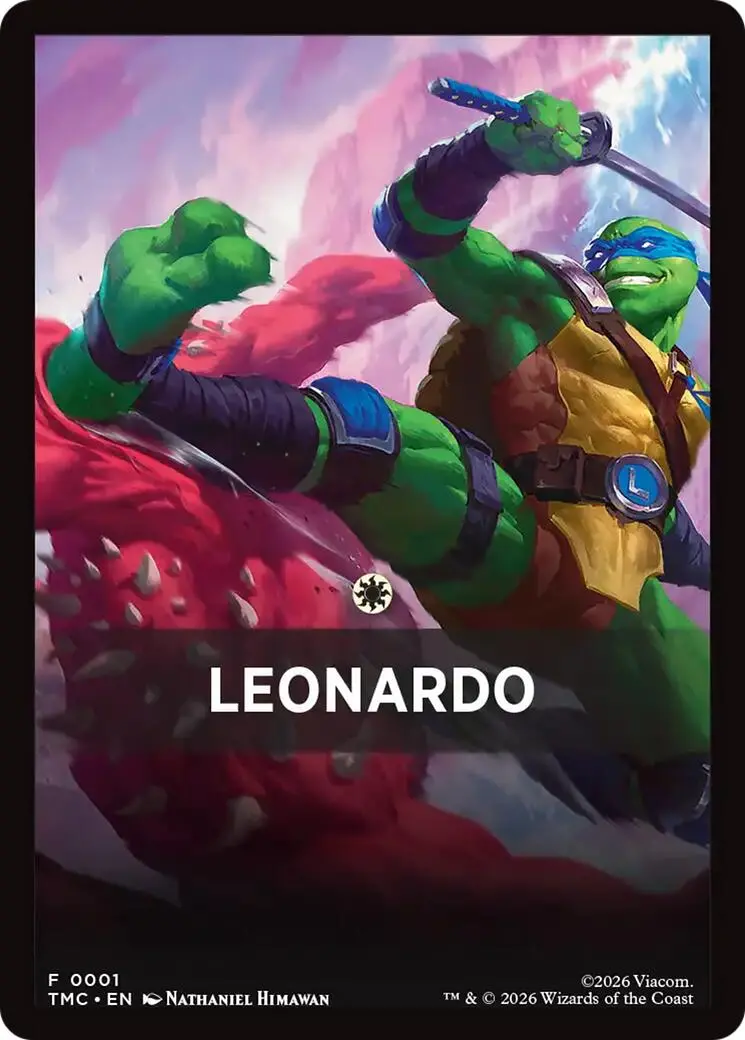 Leonardo Theme Card [Teenage Mutant Ninja Turtles Commander Tokens] 1