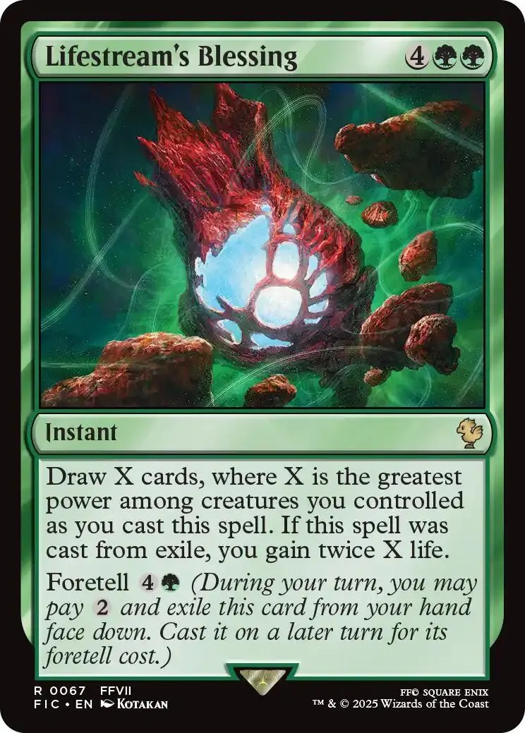 Lifestream's Blessing (Surge Foil) [Final Fantasy Commander] 1