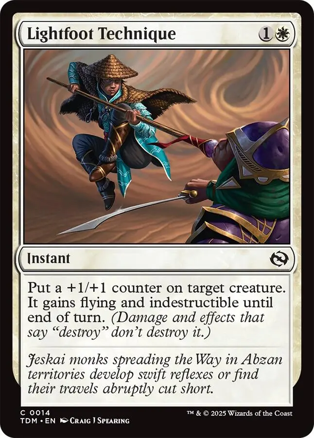 Lightfoot Technique [Tarkir: Dragonstorm] 1