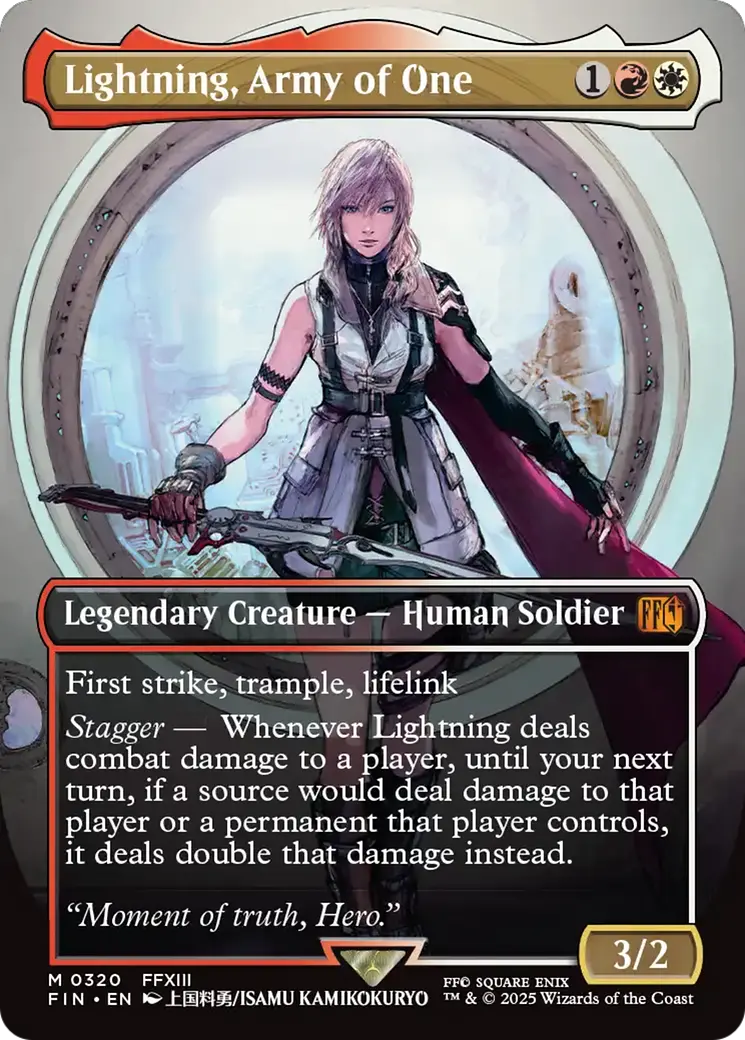 Lightning, Army Of One (Borderless) (0320) [Final Fantasy] 1