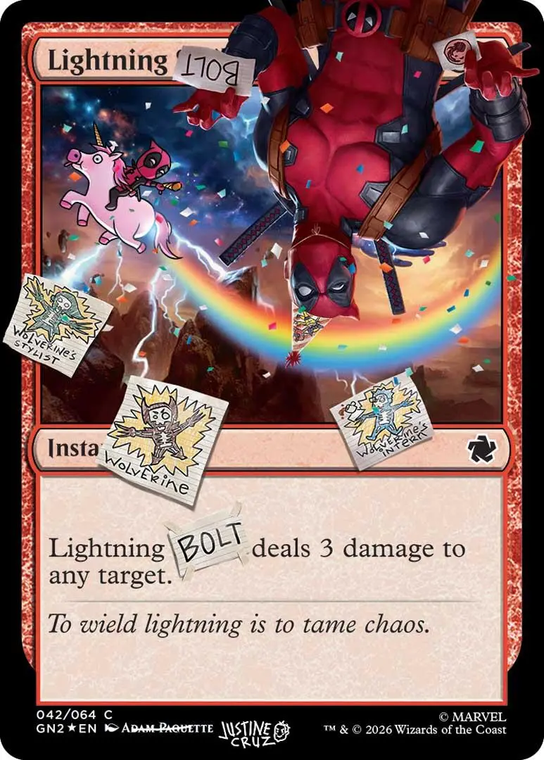 Lightning Bolt (042) (Pool Party Foil) [Secret Lair Drop Series] 1