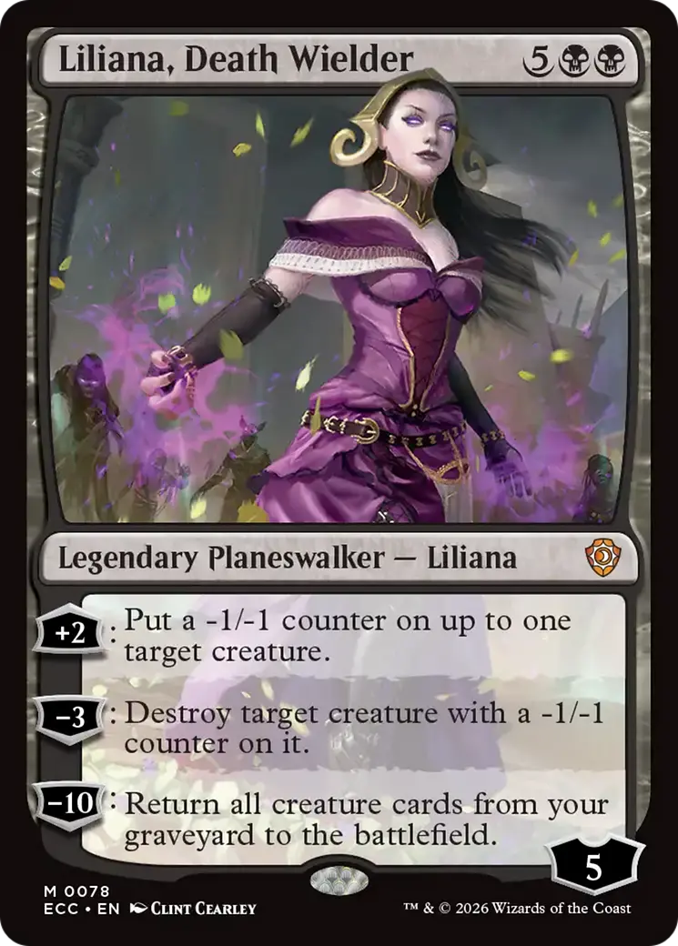 Liliana, Death Wielder [Lorwyn Eclipsed Commander] 1