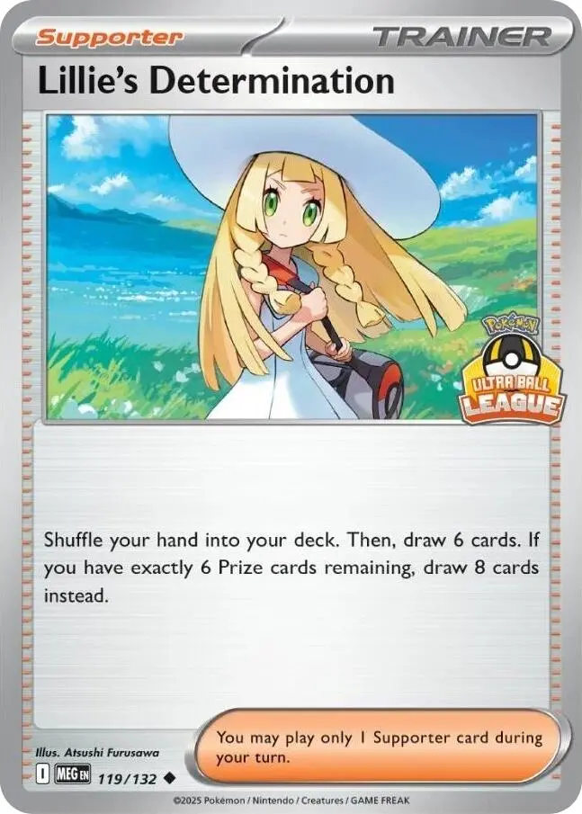 Lillie's Determination (119/132) (Ultra Ball League) [League & Championship Cards] 1