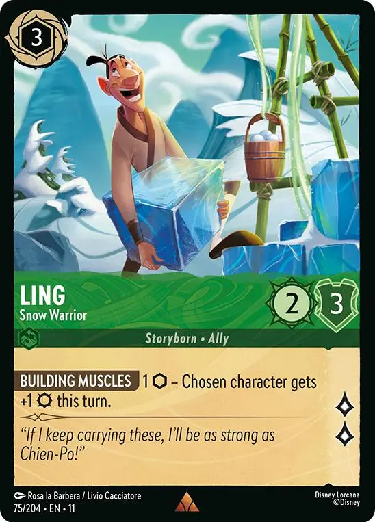 Ling - Snow Warrior (75/204) [Winterspell] 1