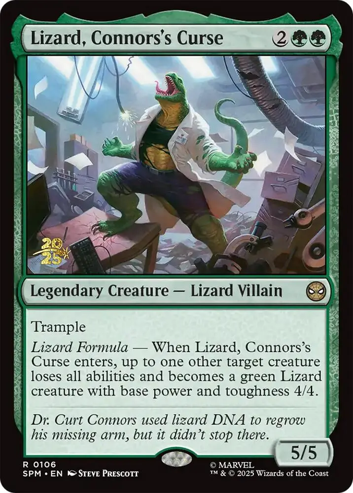 Lizard, Connors's Curse [Marvel's Spider-Man Prerelease Promos] 1