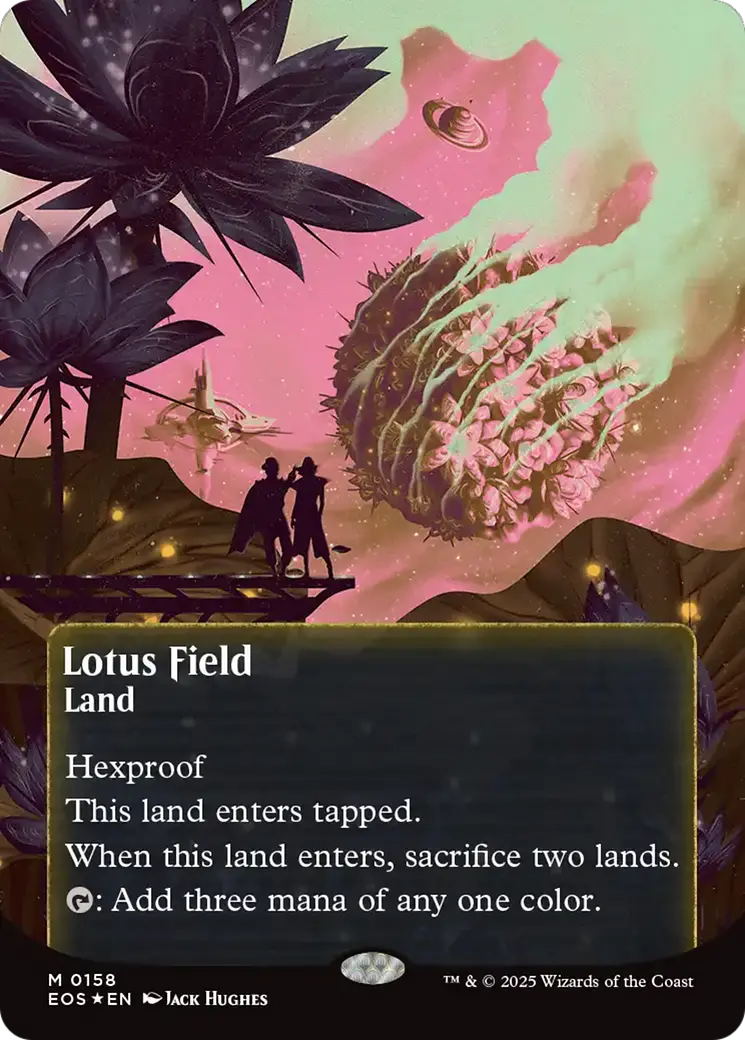 Lotus Field (0158) (Borderless) (Galaxy Foil) [Edge Of Eternities: Stellar Sights] 1