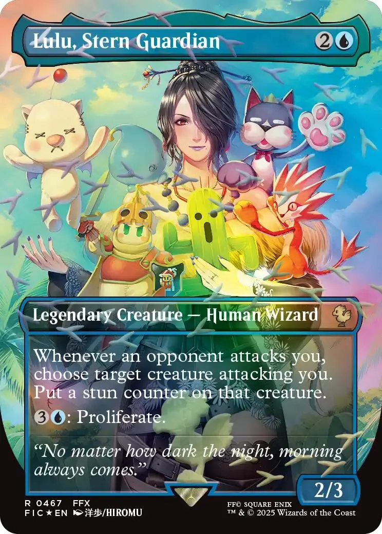 Lulu, Stern Guardian (Borderless) (Chocobo Track Foil) [Final Fantasy Commander] 1