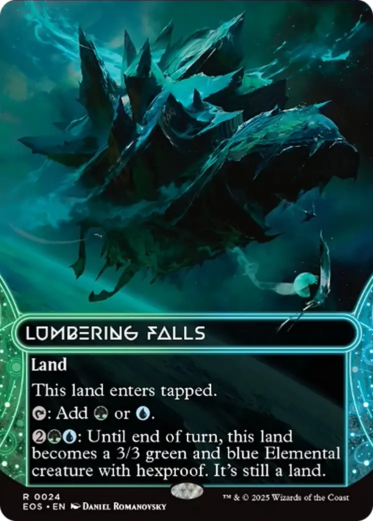 Lumbering Falls (0024) (Borderless) [Edge Of Eternities: Stellar Sights] 1