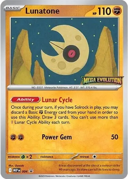 Lunatone (004) [Mega Evolutions Promo] 1