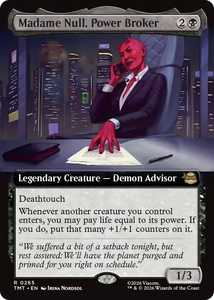Madame Null, Power Broker (Extended Art) [Teenage Mutant Ninja Turtles] 1