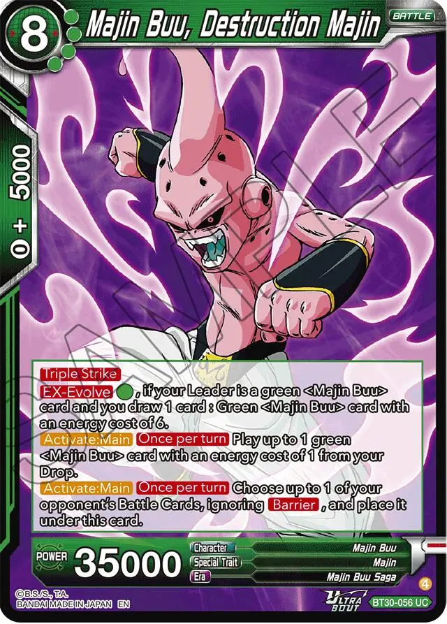 Majin Buu, Destruction Majin (Bt30-056) [Three Glorious Fighters] 1