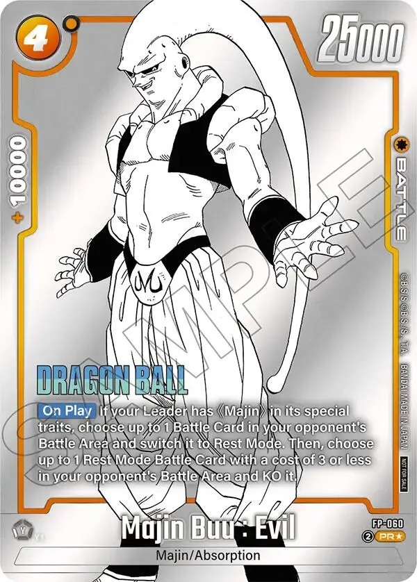 Majin Buu : Evil (Fp-060) (Tournament Pack Manga Ver. Special) [Fusion World Tournament Cards] 1