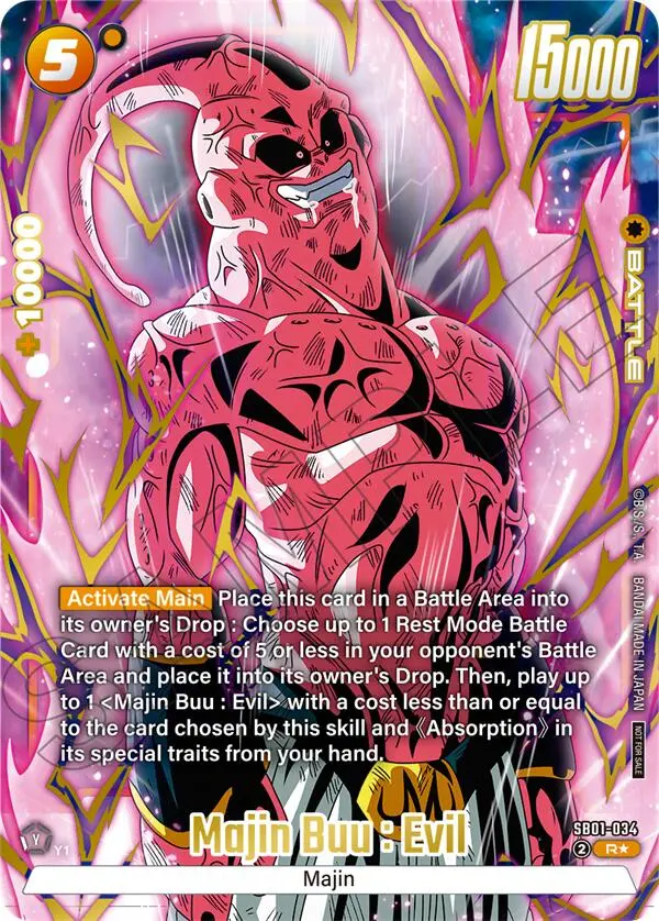Majin Buu : Evil (Limited Pack 02) (Alternate Art) [Fusion World Tournament Cards] 1
