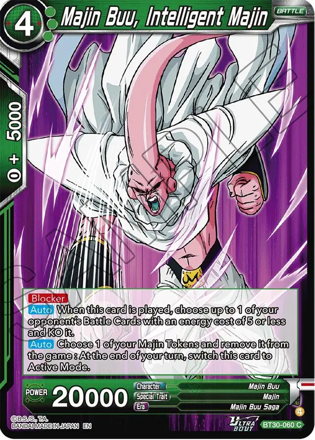 Majin Buu, Intelligent Majin (Bt30-060) [Three Glorious Fighters] 1