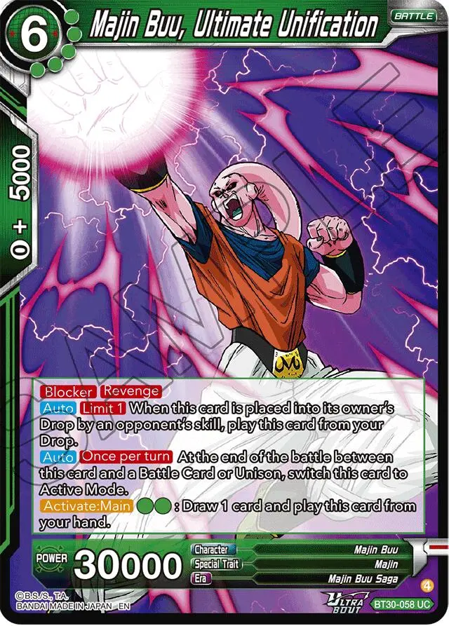 Majin Buu, Ultimate Unification (Bt30-058) [Three Glorious Fighters] 1
