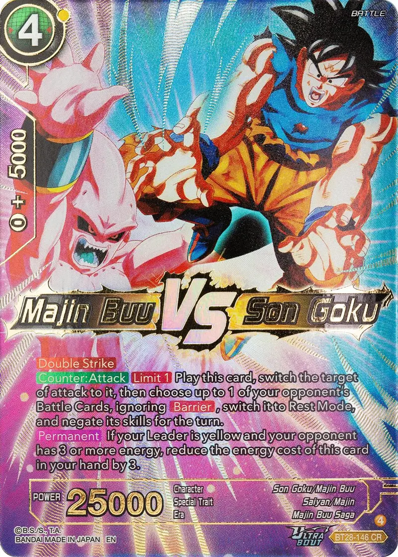 Majin Buu Vs Son Goku (Bt28-146) [Prismatic Clash] 1