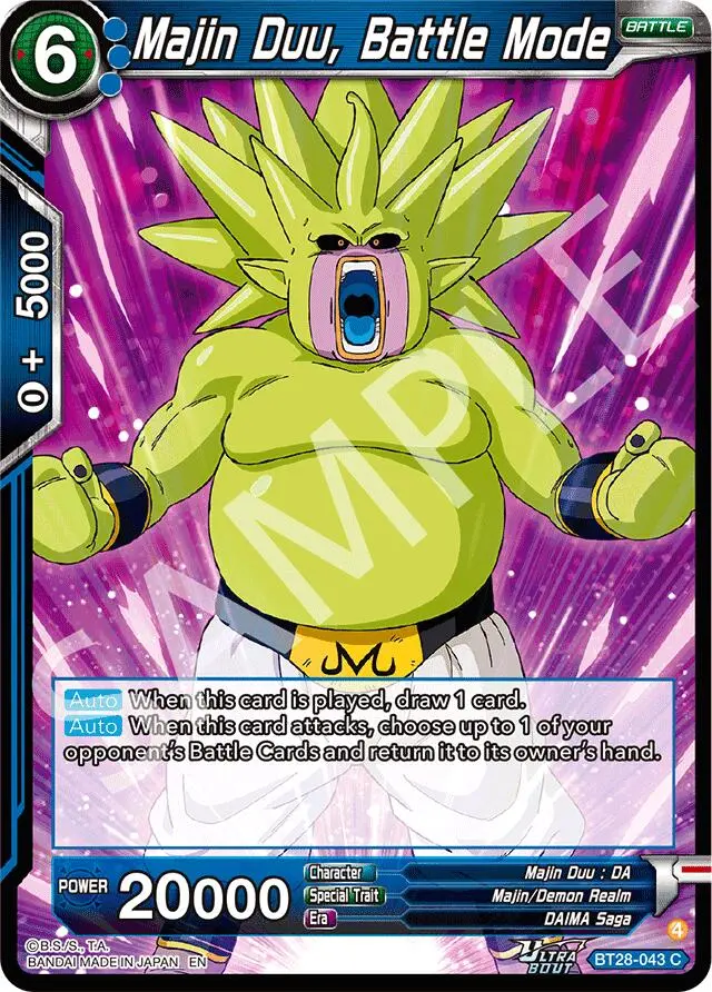 Majin Duu, Battle Mode (Bt28-043) [Prismatic Clash] 1